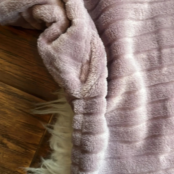 Soft Surroundings Purple Fleece 3/4 Zip Pullover Size PXL - Picture 4 of 8